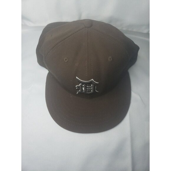 Detroit Brown Hat Cap New Era Size 7 1/2 Fitted 59Fifty MLB Baseball - Picture 5 of 16